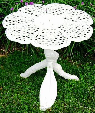 White Butterfly Table