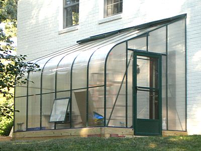 Green Curved Eave Cross Country Greenhouse