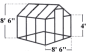 PVC Little Greenhouse Dimensions